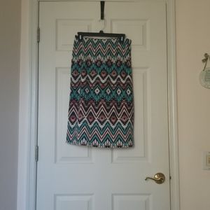 Tribal style print skirt (S)